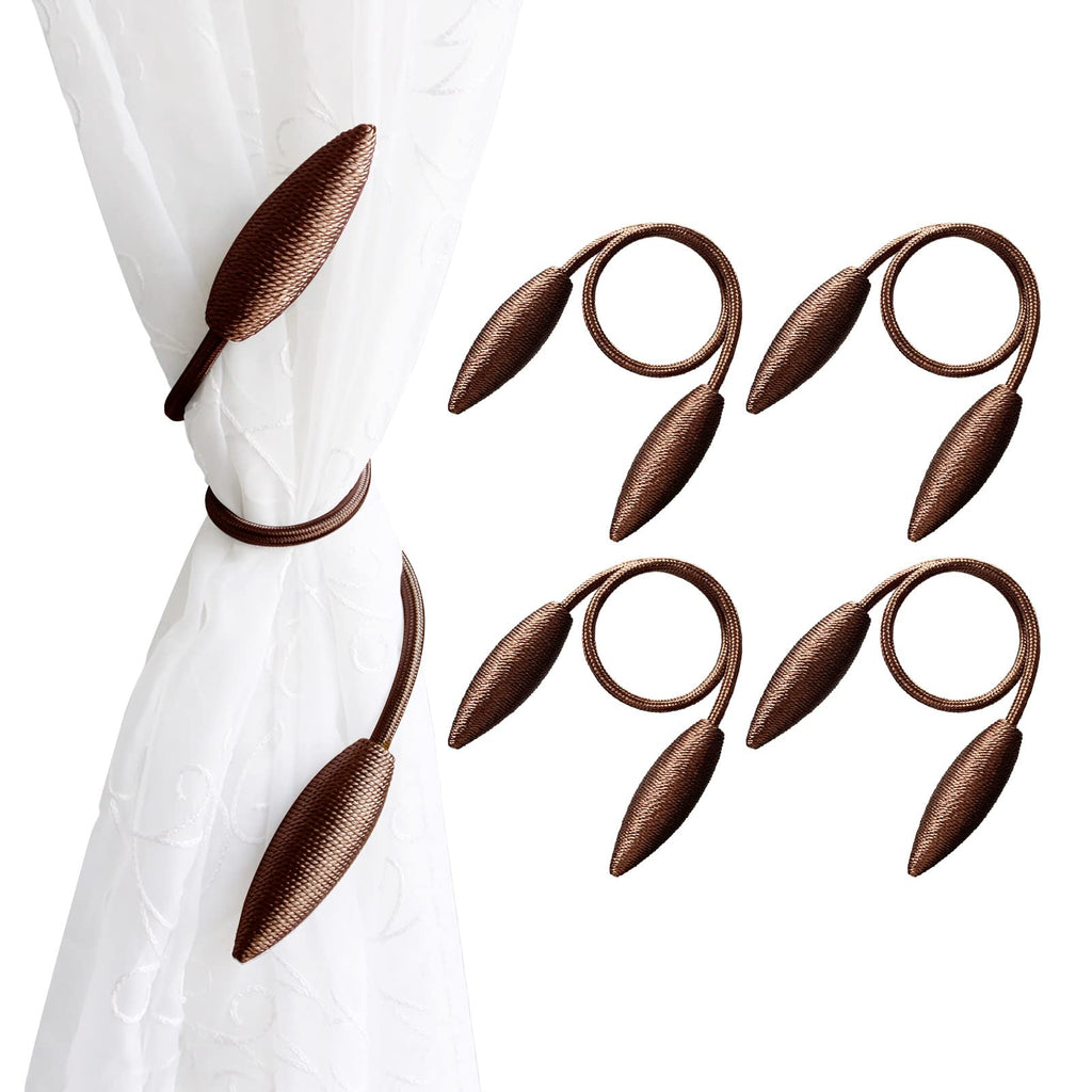 Curtain Tiebacks Clips Creative Window Drape Twist Tie Backs European Style Custom Made Curtain Holders - 4 Pieces