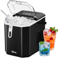 Ice Maker Countertop, Portable Ice Machine with Carry Handle, Self-Cleaning Ice Makers with Basket and Scoop, 9 Cubes