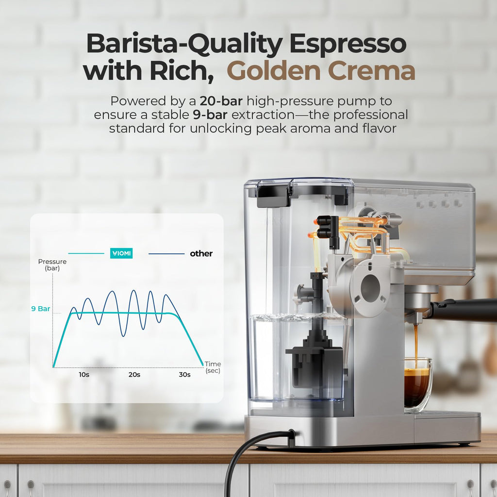 Espresso Machine with Milk Frother, Instant Cold Brew Maker
