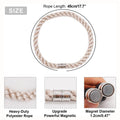 Magnetic Curtain Tiebacks, 6pcs Modern Handmade Rope Curtain Tie Backs Decorative Curtain Holdbacks Holders Cord