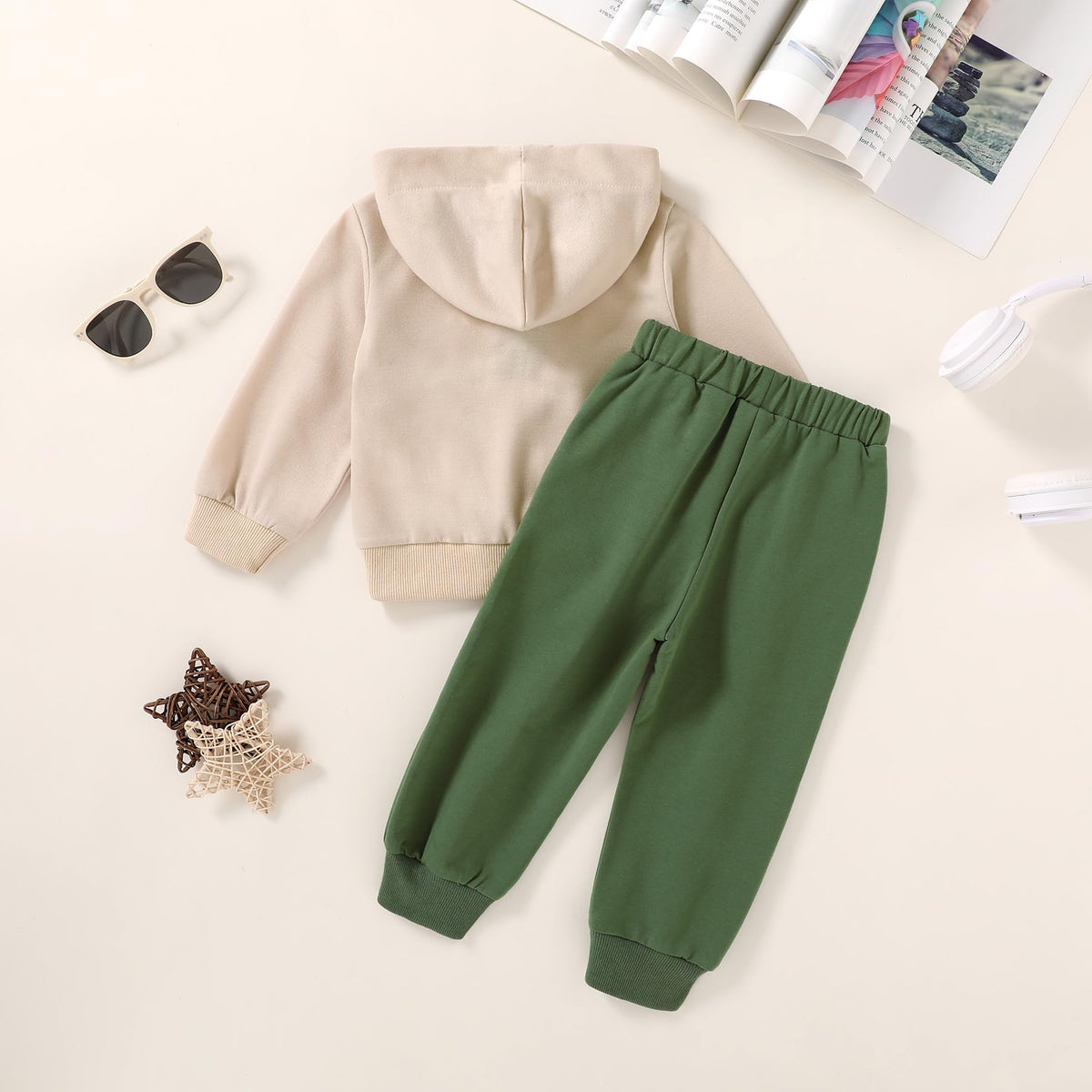 Toddler Boys Girls Long Sleeve Hoodie Sweatpants Outfit Set