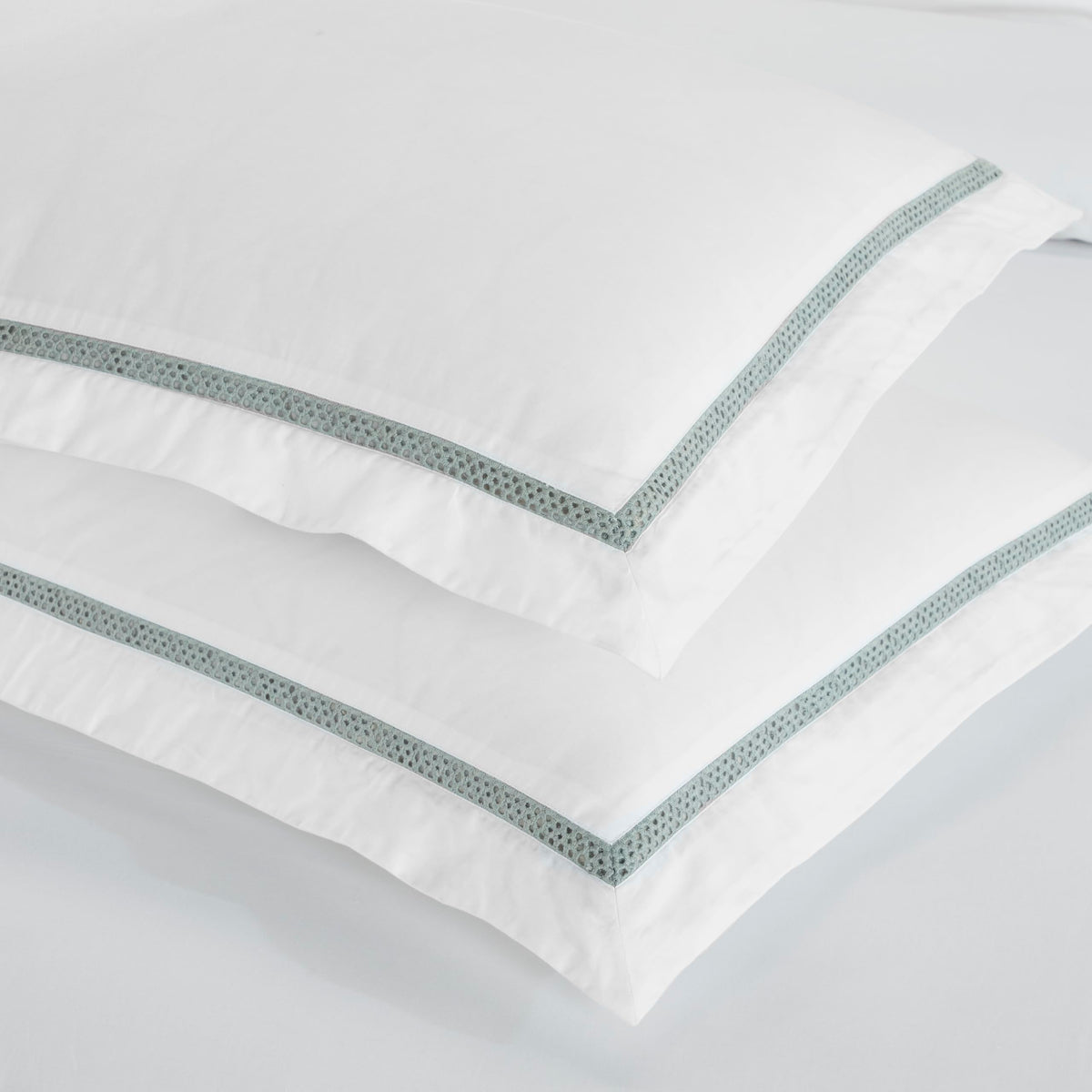 Embroidered Cotton Bed Sheet Set, 1 Elastic Deep Pocket Fitted Sheet, 1 Flat Sheet, 2 Pillowcases, Daily Soft Sheets