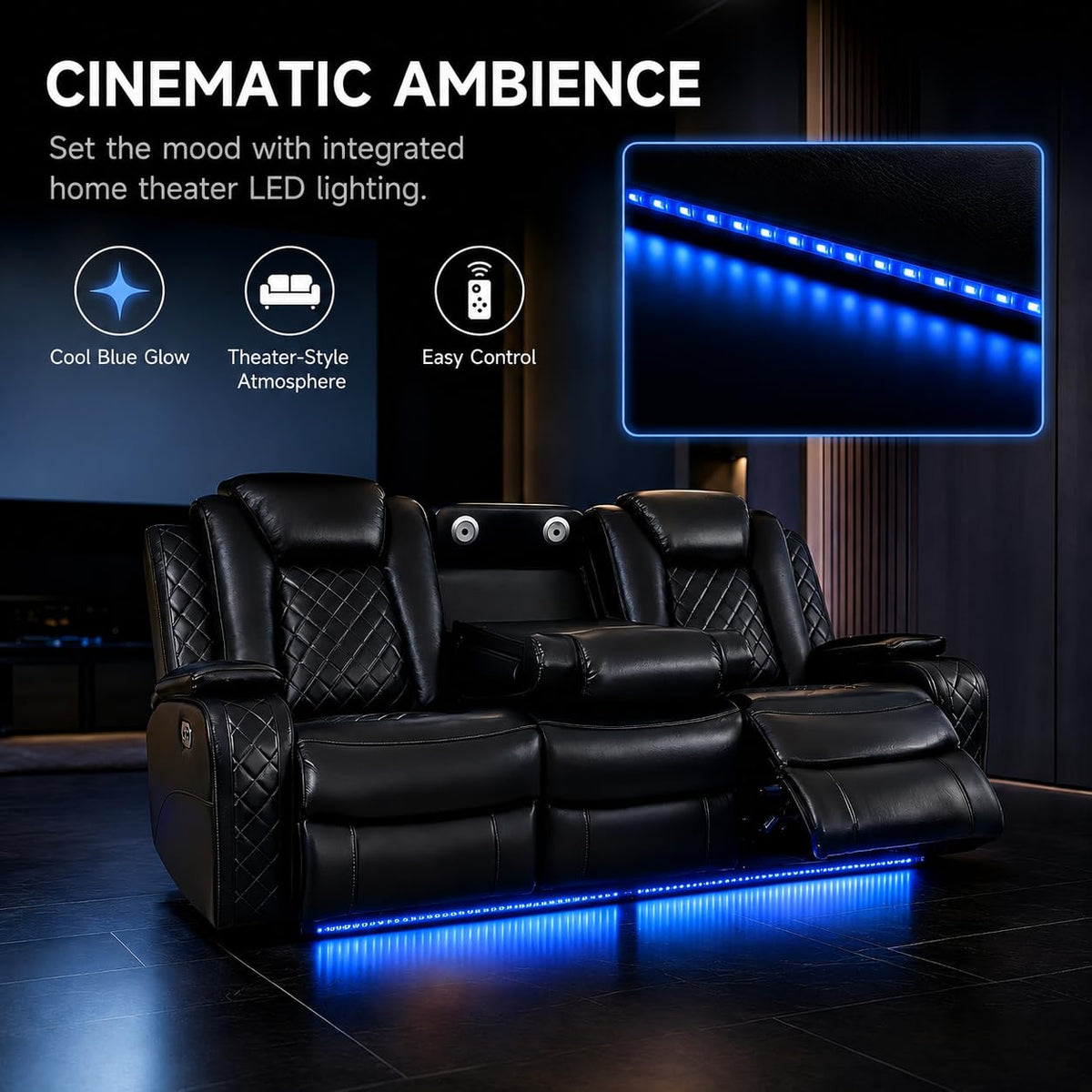 3-Piece Power Recliner Sofa Set