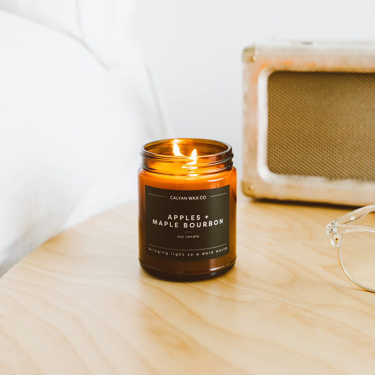 Apples & Maple Bourbon Scented Candle - 57 Hour Burn