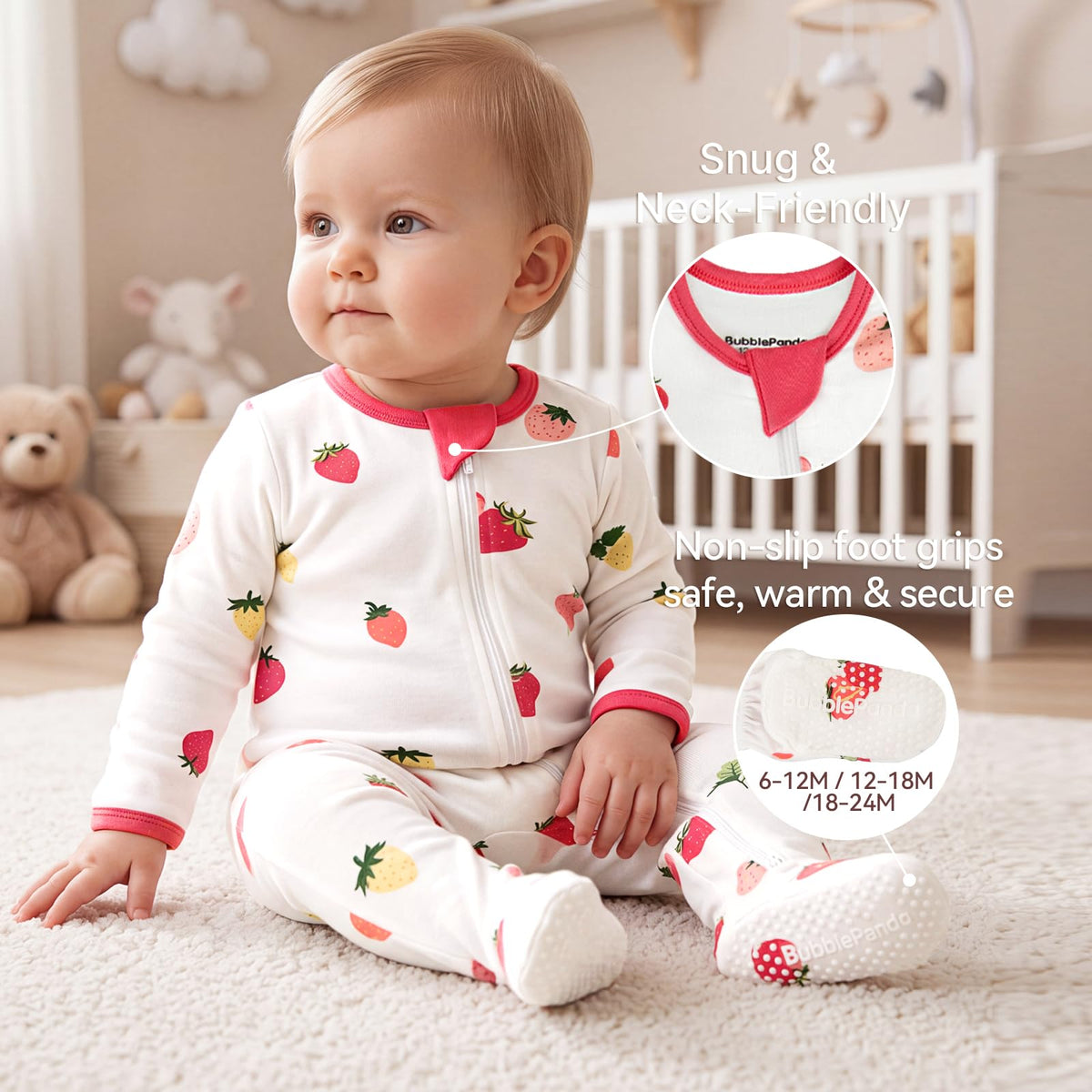 Rayon Made From Bamboo Baby Pajamas Long Sleeve