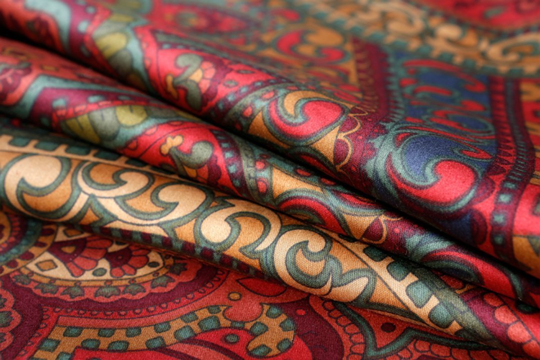 Boho Paisley Print Luxury Duvet Quilt Cover and Shams 3pc Bedding Set Bohemian Damask Medallion Egyptian Cotton