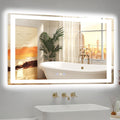 40x30 LED Bathroom Mirror, 6000LM, Separate Front and Back Lights
