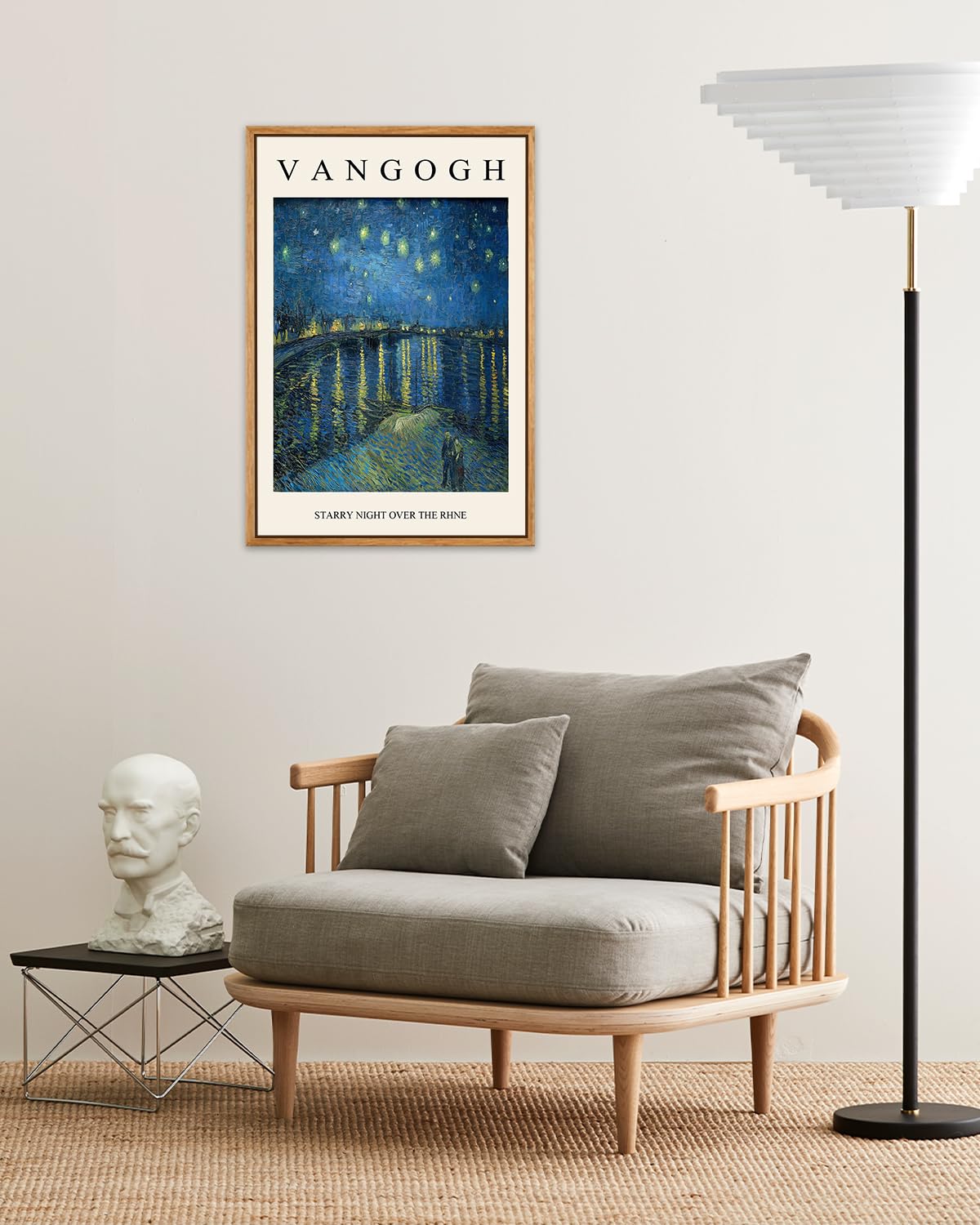Van Gogh Framed Wall Art Starry Night Over The Rhne Vintage Landscape Print Reproduction Artwork Pictures Bedroom