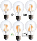 60 Watt A19 Light Bulbs Uses 8.5W Dimmable Filament Style Edison Light Bulbs, 2700K Warm White FCC UL Listed RoHS
