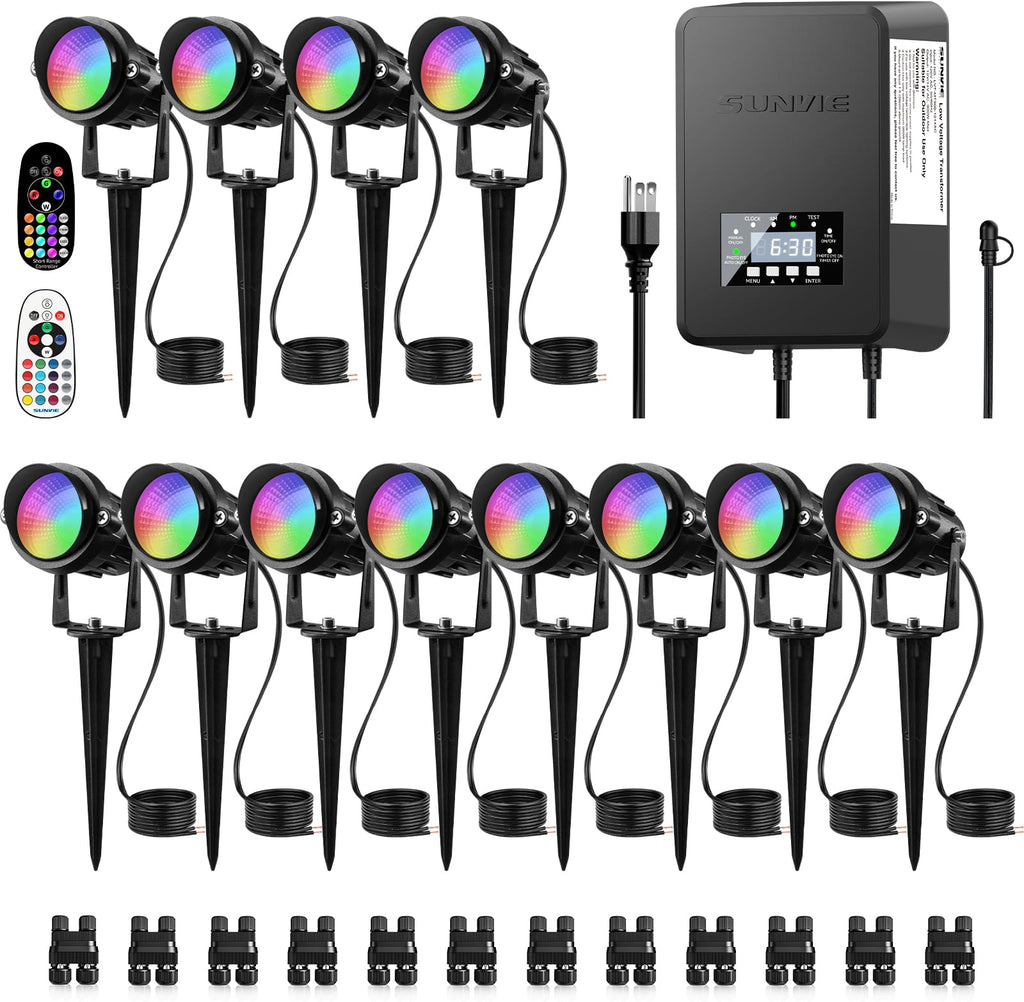 Landscape Lighting Kit with 300W Transformer, Waterproof