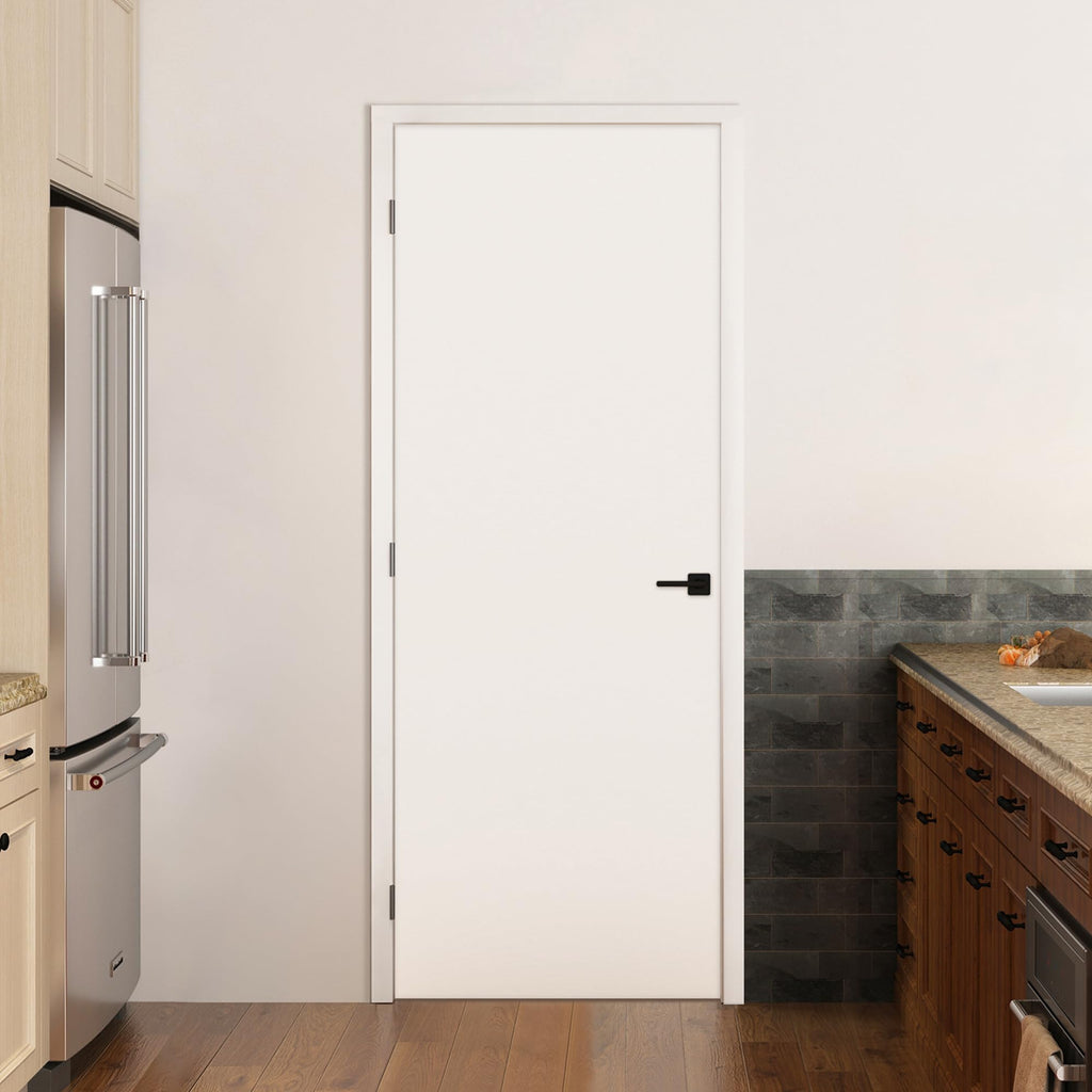 32x80 in Modern Flush Smooth White Primed Interior Door Panel