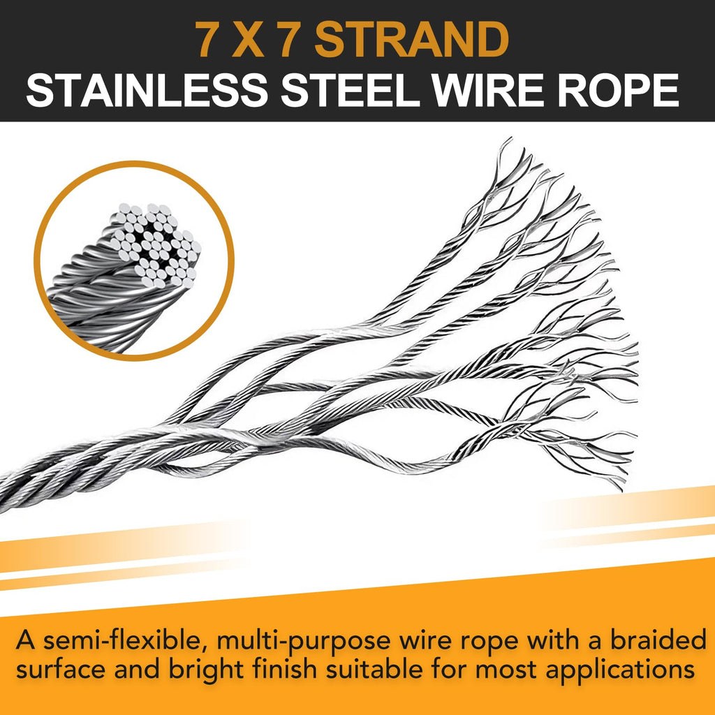 20 Pack Stage Light Safety Cables for Stage DJ Party Lights Thickened 1/8 Diameter Stainless Steel Security Cable