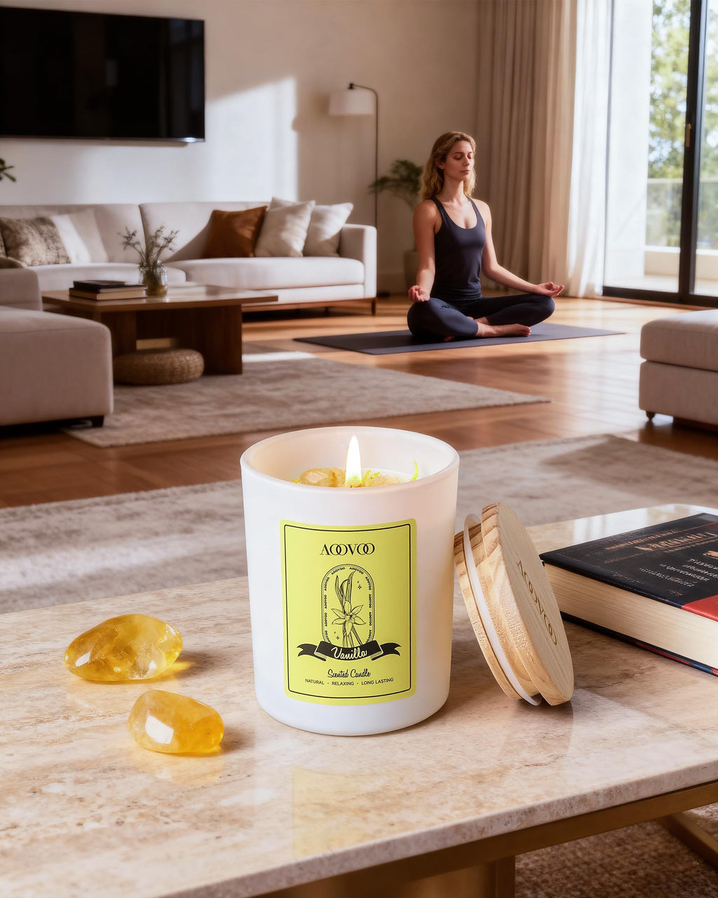 Rose/Vanilla/Eucalyptus/Lavender Scented Candles for Women