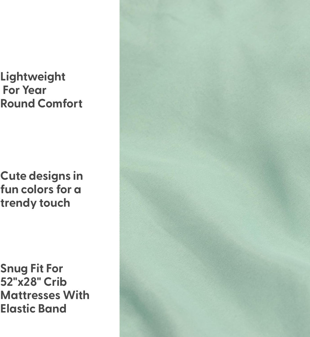 4-Pack Fitted Crib Sheet Set - Super Soft & Breathable Baby Girl or Boy Crib Sheets, Nursery Decor, Fit for Standard