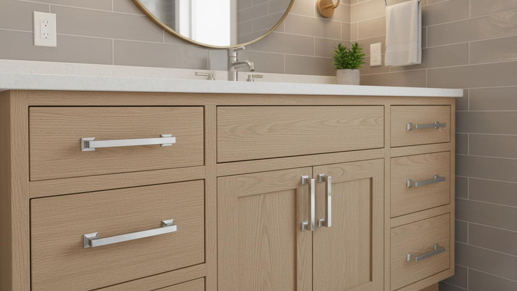 8" Polished Chrome Cabinet Pulls and Handles 10 Pack, AL3046CP