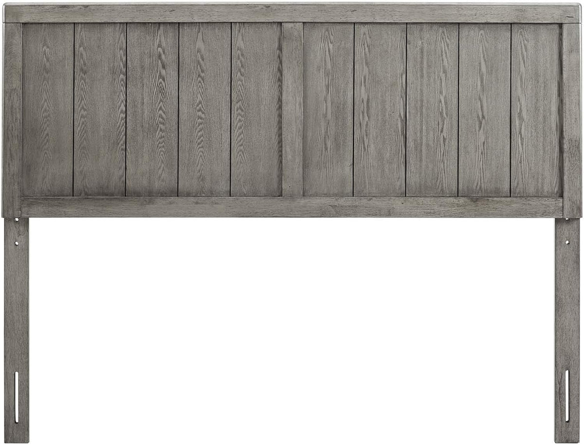 King Wood Headboard, Gray