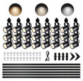 Plug in GU10 H Type LED Track Lighting Kits Dimmable Mobile Cart