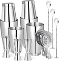 Cocktail Shaker Set,Boston Shaker Drink Shaker Bartending Kit - Set of 15