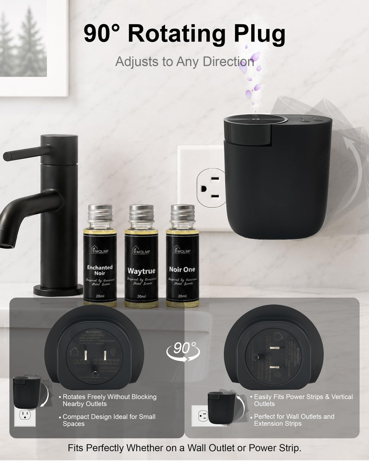 Waterless Plug in Diffuser, Essential Oil Plug in Wall Diffuser