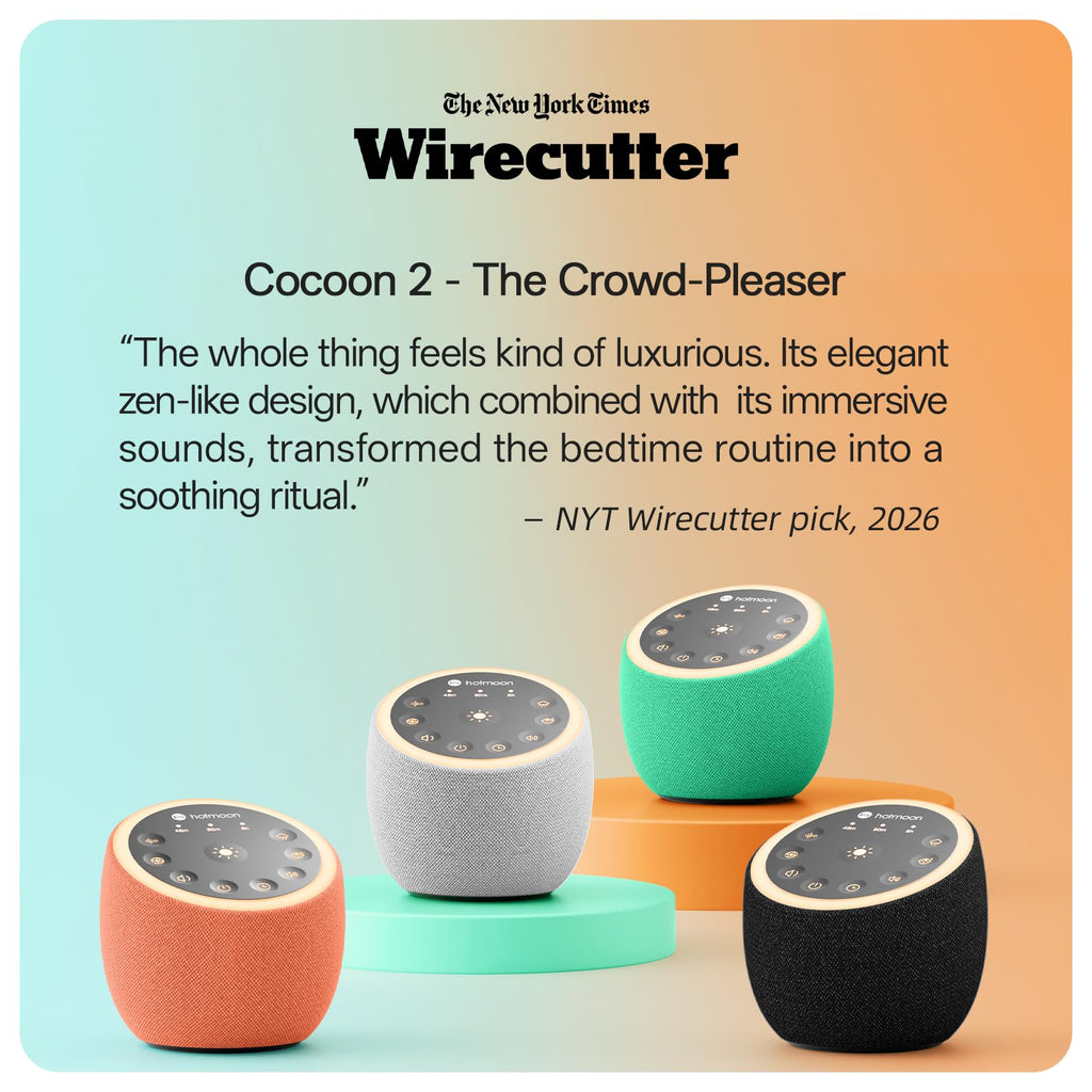 Sound Machine for Sleep, Cocoon 2, 40 Sounds, Dual-Speaker, Plug in