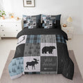 Bear Wild Animal Comforter Set Bed in a Bag