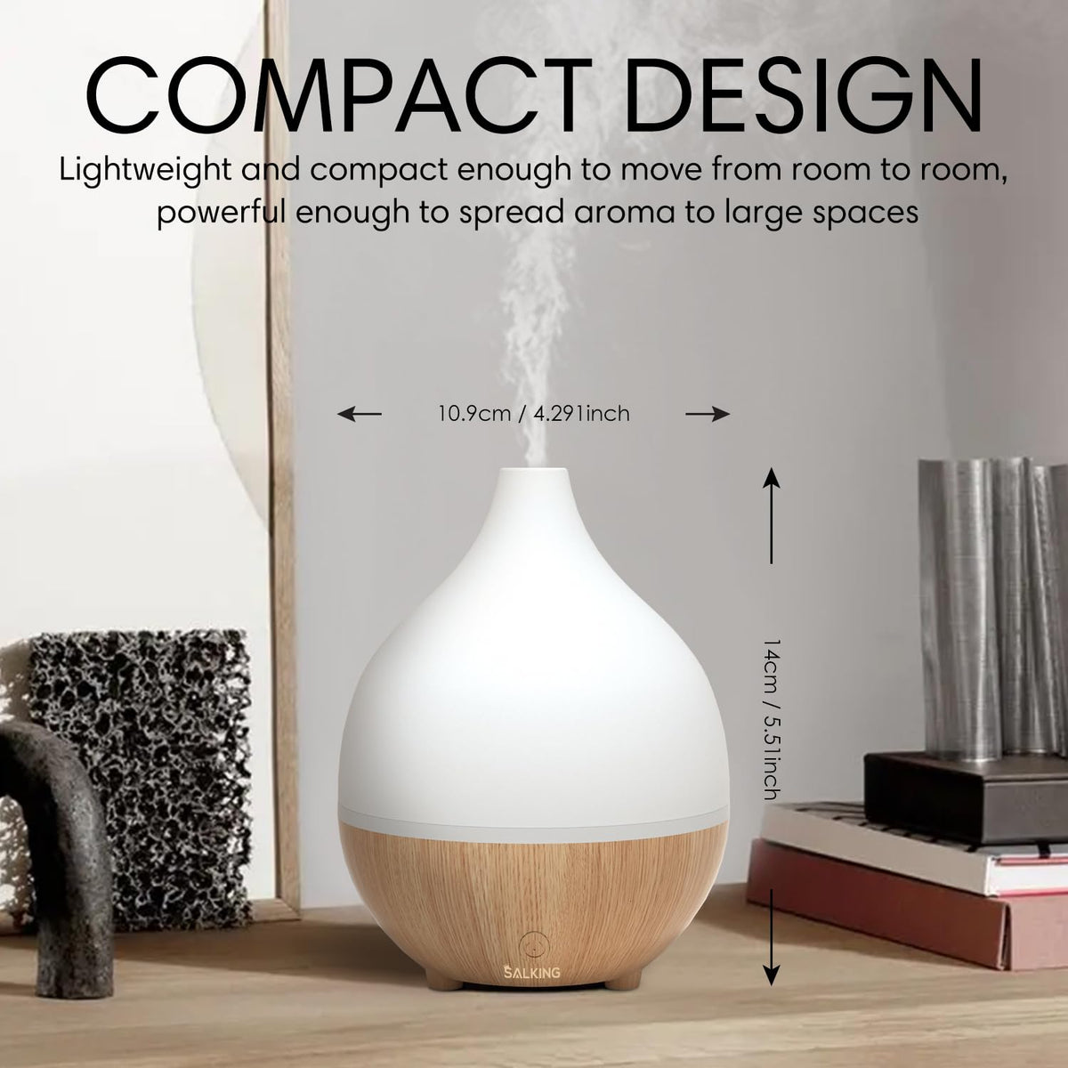 Essential Oil Diffuser 2 Pack, 100ml Aromatherapy Diffuser