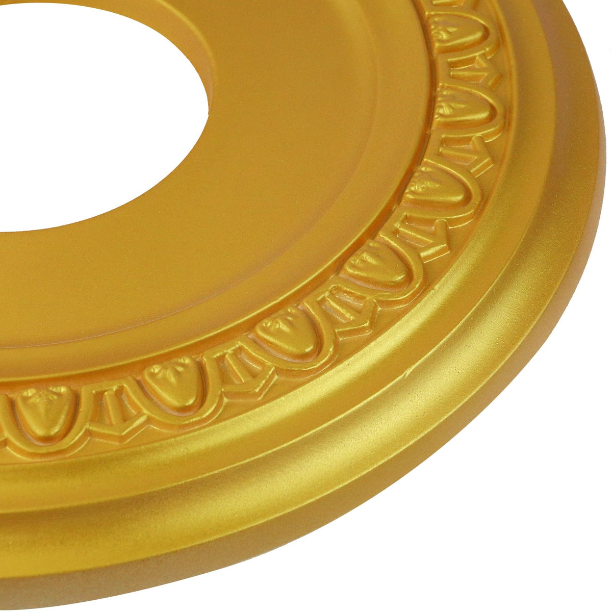 2PCS Gold Decorative Ceiling Medallion, 12.4" OD x 3.94" ID