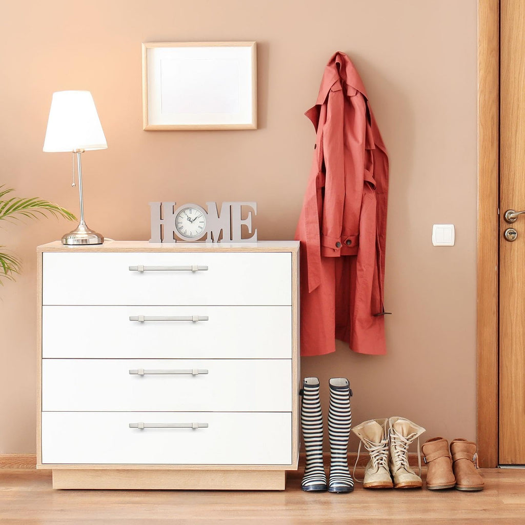 15 Pack Brushed Nickel Cabinet Handles, 5" Hole Center Drawer Pulls