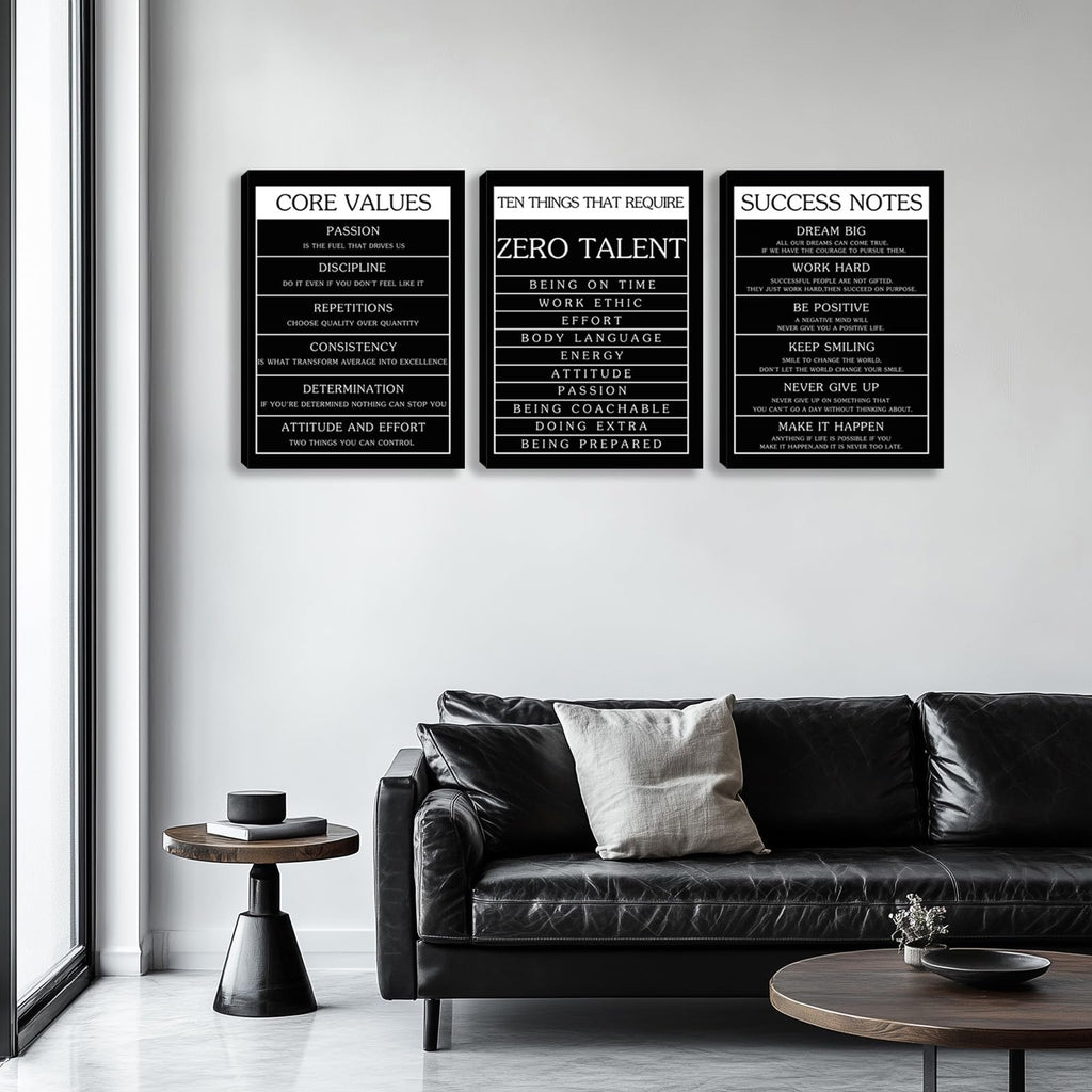 Motivational Wall Decor Paintings Inspirational Office Wall Decor Posters Prints 3 Pieces Bedroom Decor Living Room