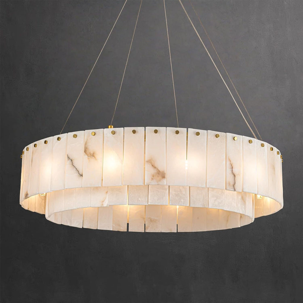 32" 12-Light Modern Round Chandelier
