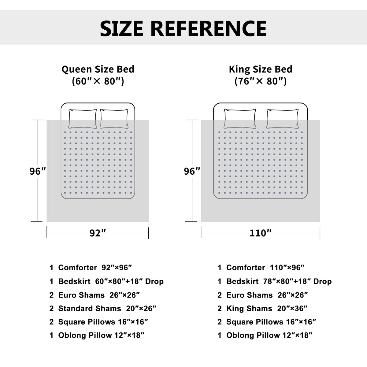 9-Piece Comforter Set, European Damask Bedding Set
