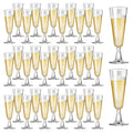 Plastic Champagne Flutes 40 Pack Disposable Champagne Glasses 5oz Clear Plastic Mimosa Glasses Wedding Cocktail Cups