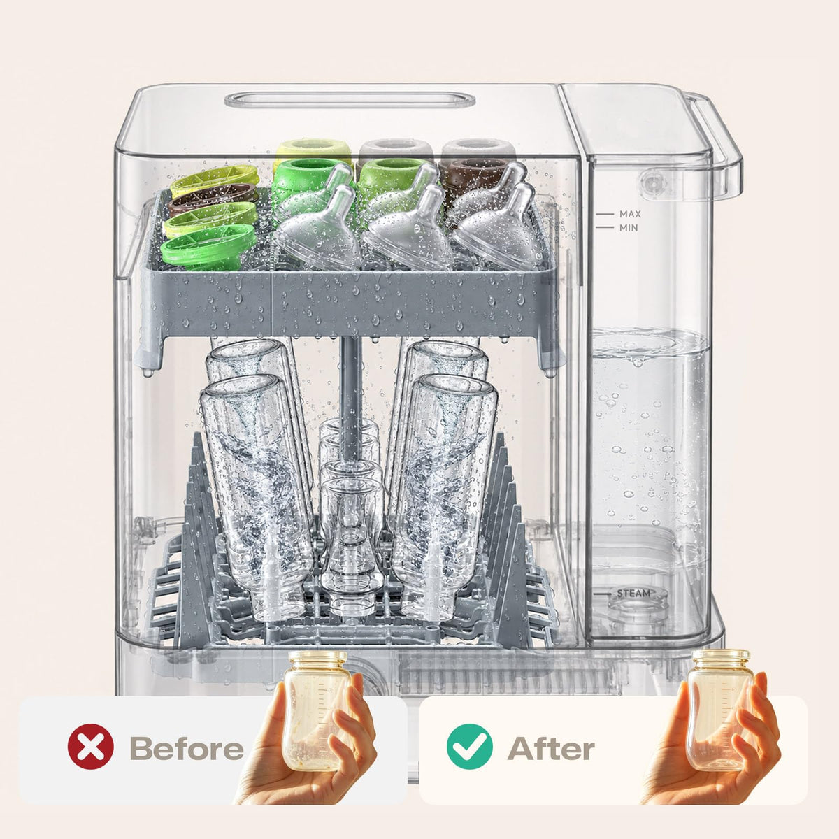 Baby Bottle Washer Sterilizer & Dryer All-in-One