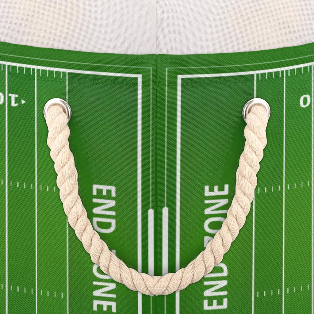 Large Round Storage Basket Sports Football Field Collapsible Circle Storage Bin Laundry Hamper With Handle for Kids