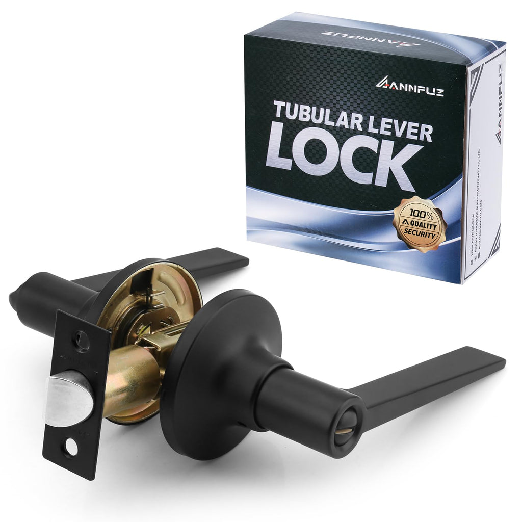 Privacy Keyless Bathroom Door Handle Lock Without Key