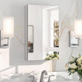 Medicine Cabinet Mirror 14"x24", Adjustable Shelves | Assembly Required, Wall Mount or Recessed, Safe HD Tempered