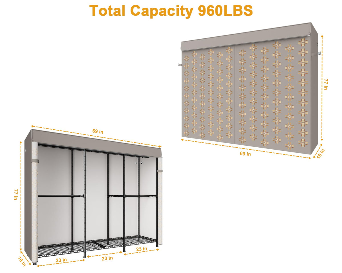 E14C Pro Heavy Duty Closet Organizer System (Brand Custom)