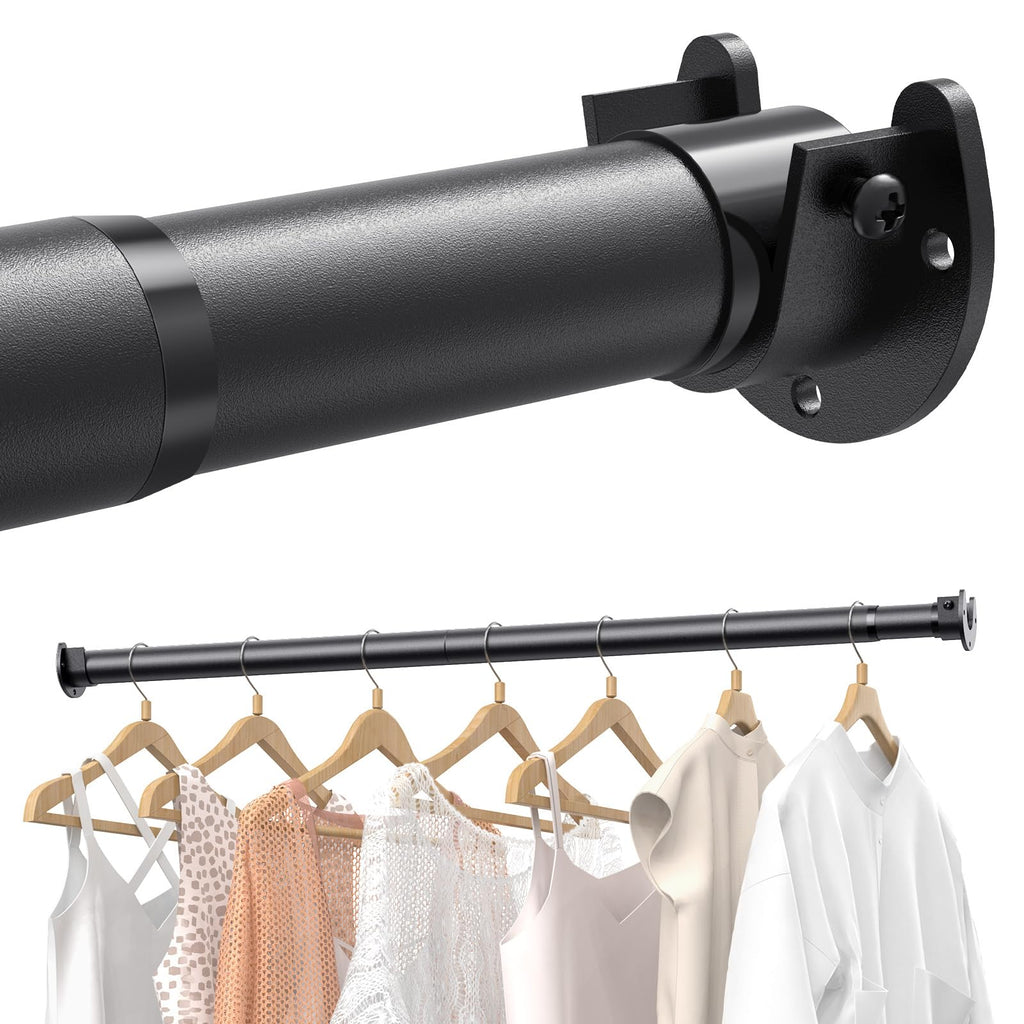 Closet Rod Heavy Duty, 17-84in Stepless Adjuatable Closet Pole