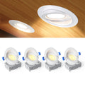 4 Pack 4 Inch LED Eyeball Gimbal Recessed Light, 5CCT Dimmable