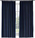 Soft Velvet Curtains Pinch Pleated Velvet Textured Drapes Panels for Bedroom Meetingroom Club Theater Living Room