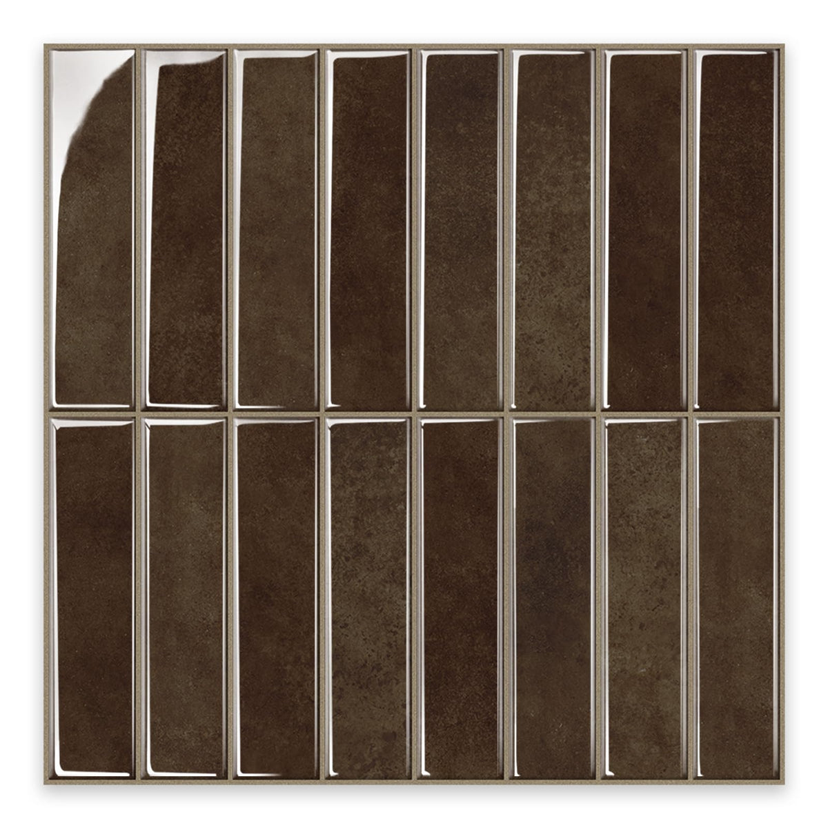 10 Sheets 12inch/30.5cm 3D Vinyl Backsplash Tiles, Self-Adhesive Peel and Stick Wall Tile Stickers Stick on Subway