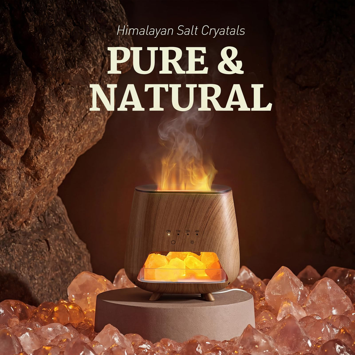 Essential Oil Diffuser : 4-in-1 Himalayan Salt Lamp