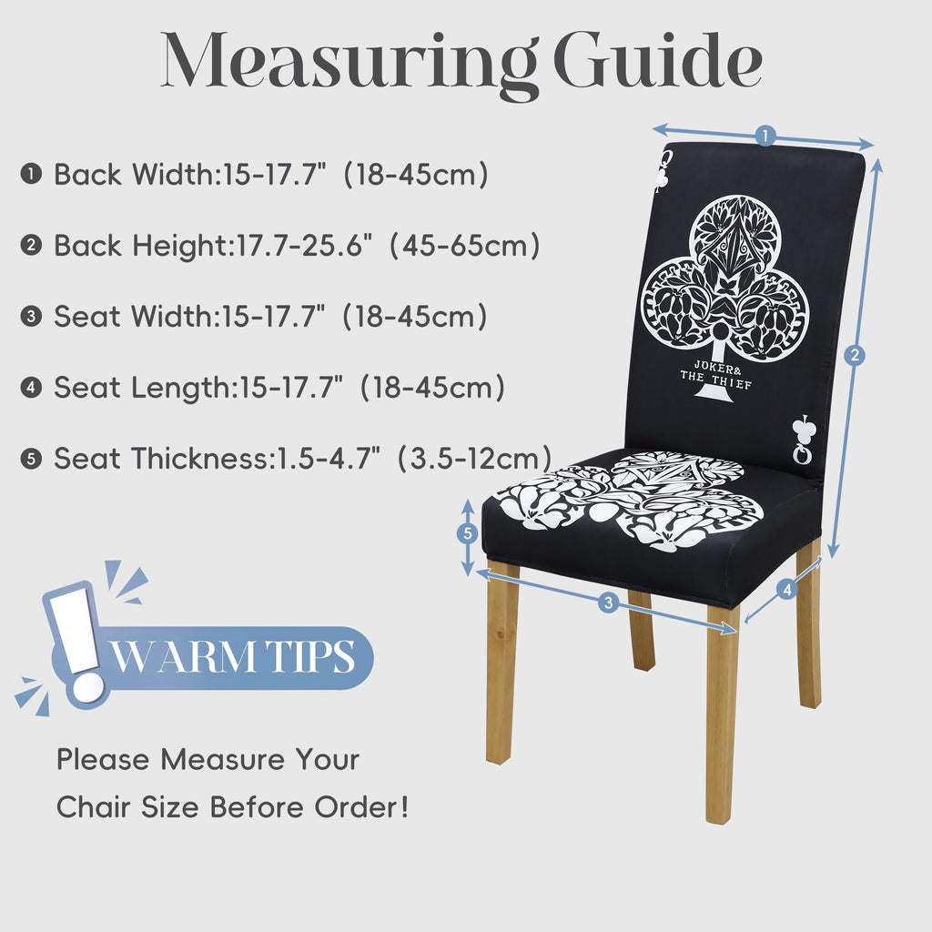 Dining Chair Covers, Dining Room Chair Cover Set of 6