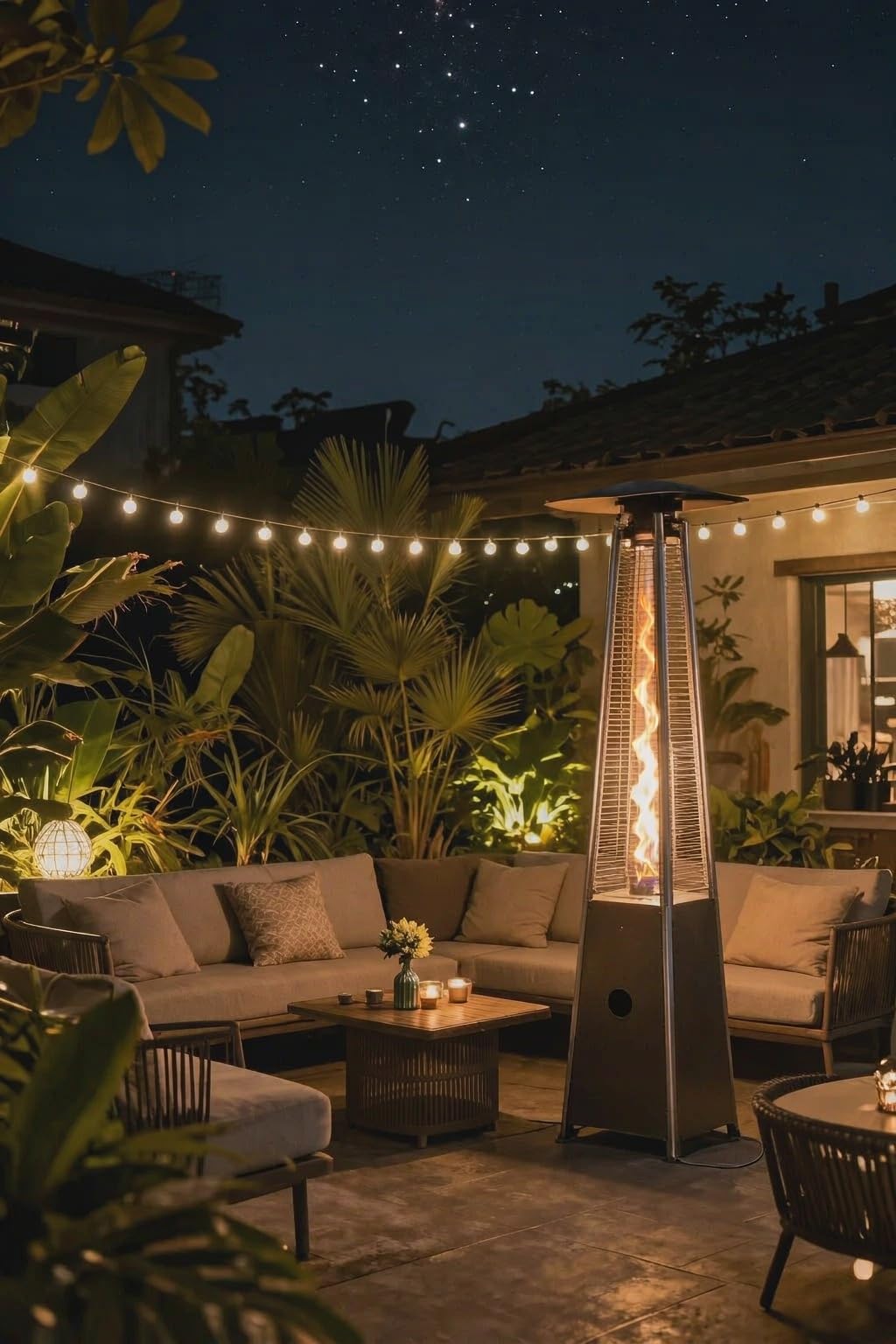 Pyramid Patio Heater, Outdoor Heater, Propane Heater