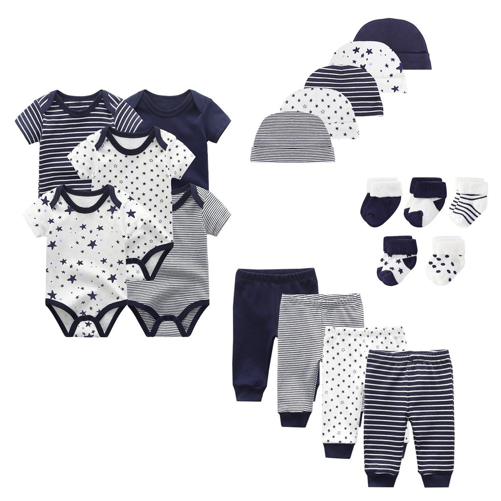 Unisex 19 Pack Baby Boy Girl Layette Sets Infant Boy Girl Clothes