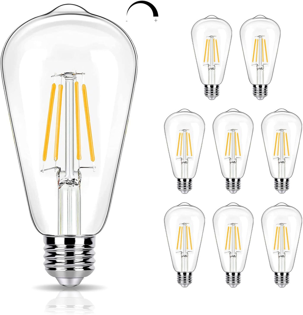 8 Pack Dimmable LED Light Bulbs 40W Equivalent, 2700K Soft White