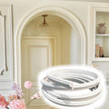 White Flexible Arch Trim Molding, Bendable Wall & Doorway Frame Trim for Curved Openings, DIY Decorative Moulding for