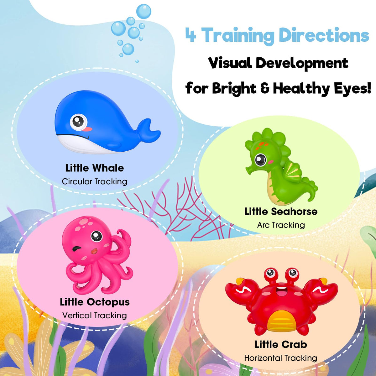Toys, Sleep Soother Aquarium Musical Infant Toy, Tummy Time Toys & Crib Toy, Sea Animal Sensory Dream Soother for