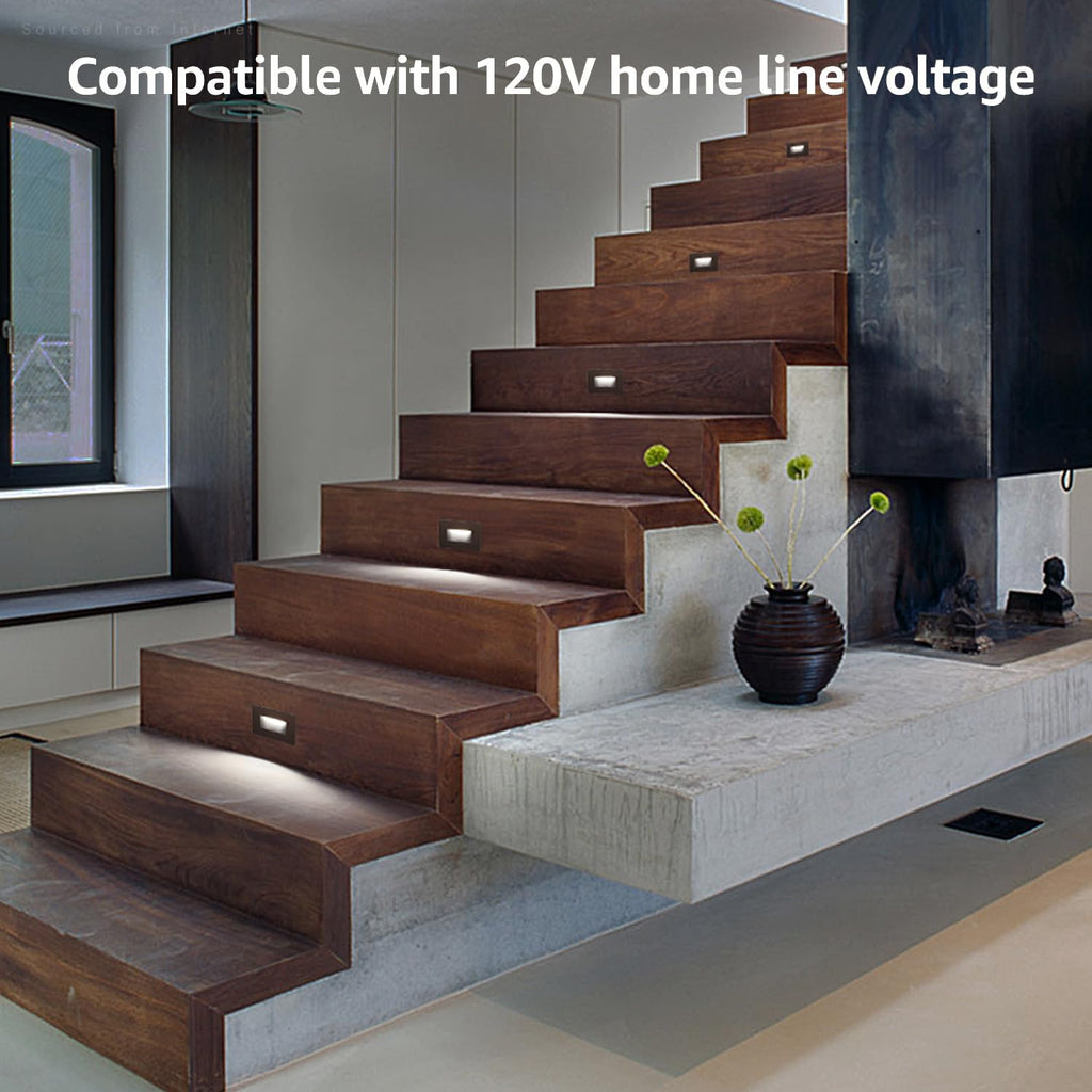 5CCT 120V LED Step Lights, Horizontal, Oil Rubbed Bronze