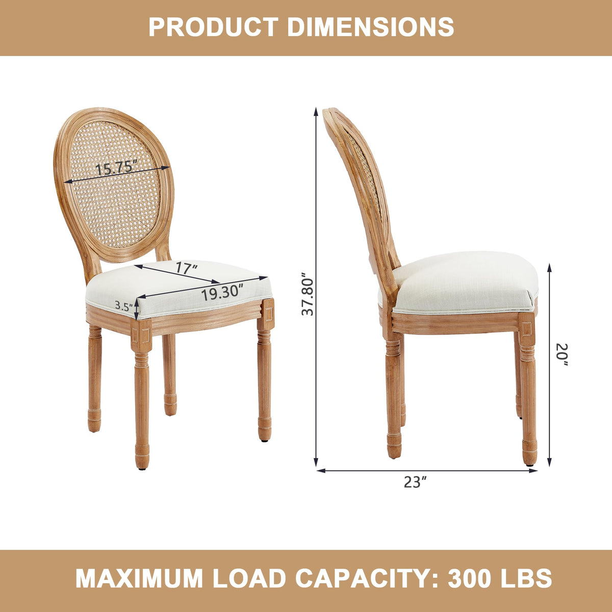 French Country, Upholstered Set of 6